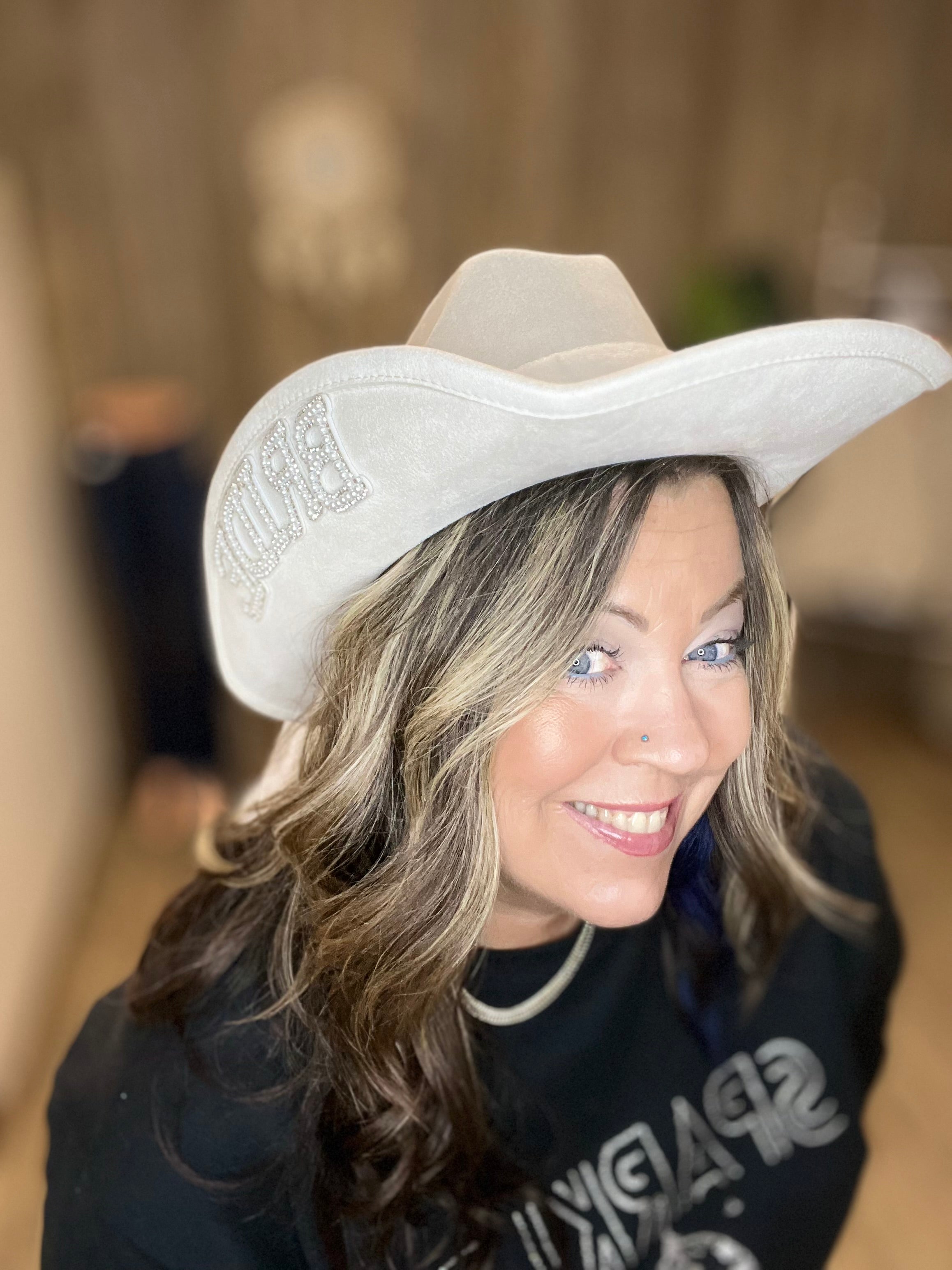 Bride Veil Cowboy Hat