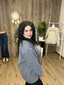 CORDED SWEATSHIRT