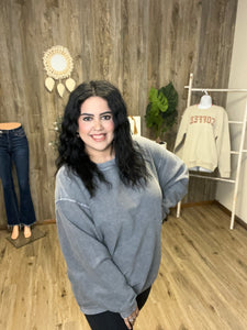 CORDED SWEATSHIRT