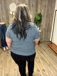 SHORT SLEEVE  SWEATER