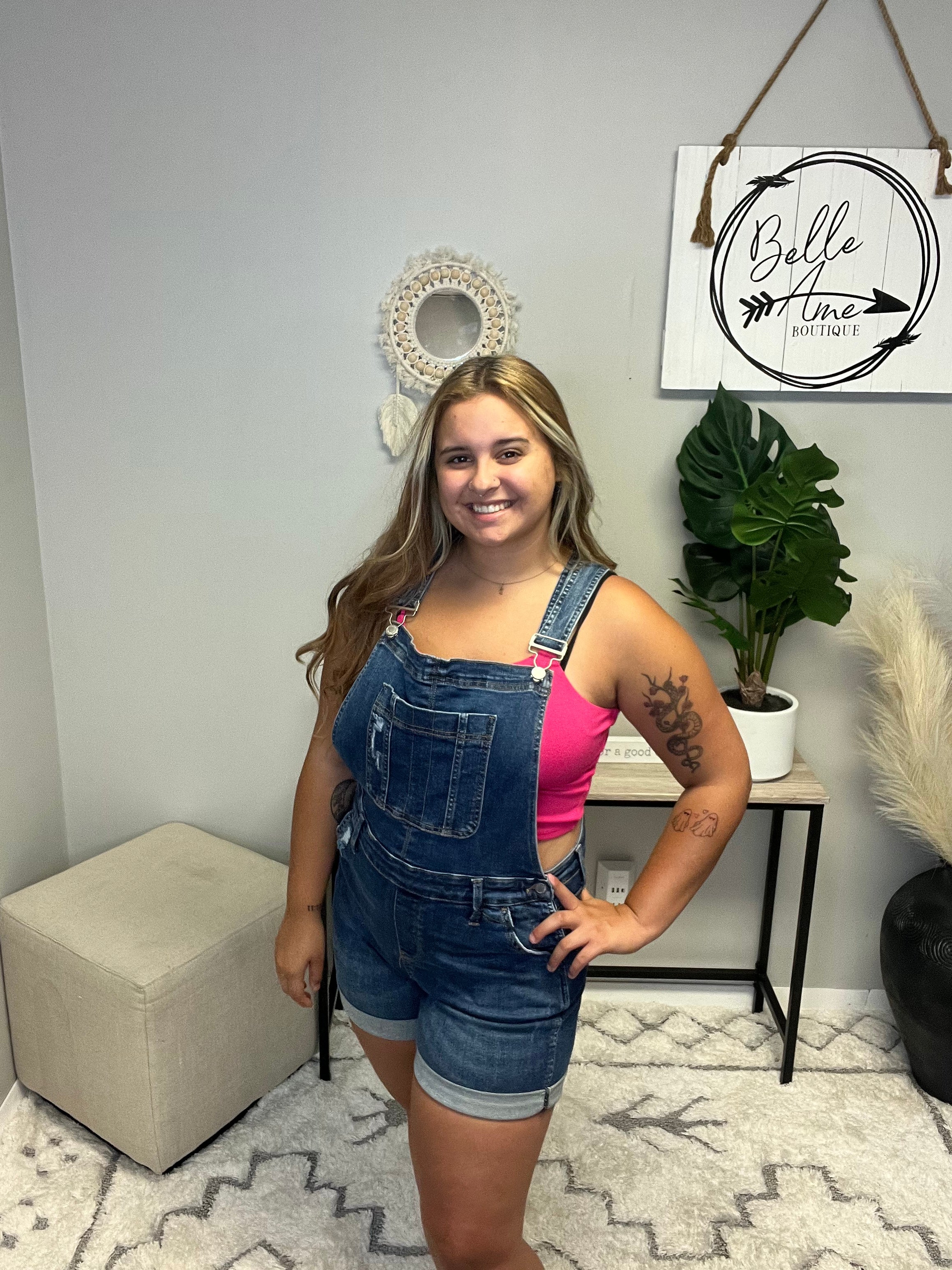 JUDY BLUE JALISSA CUFF OVERALL