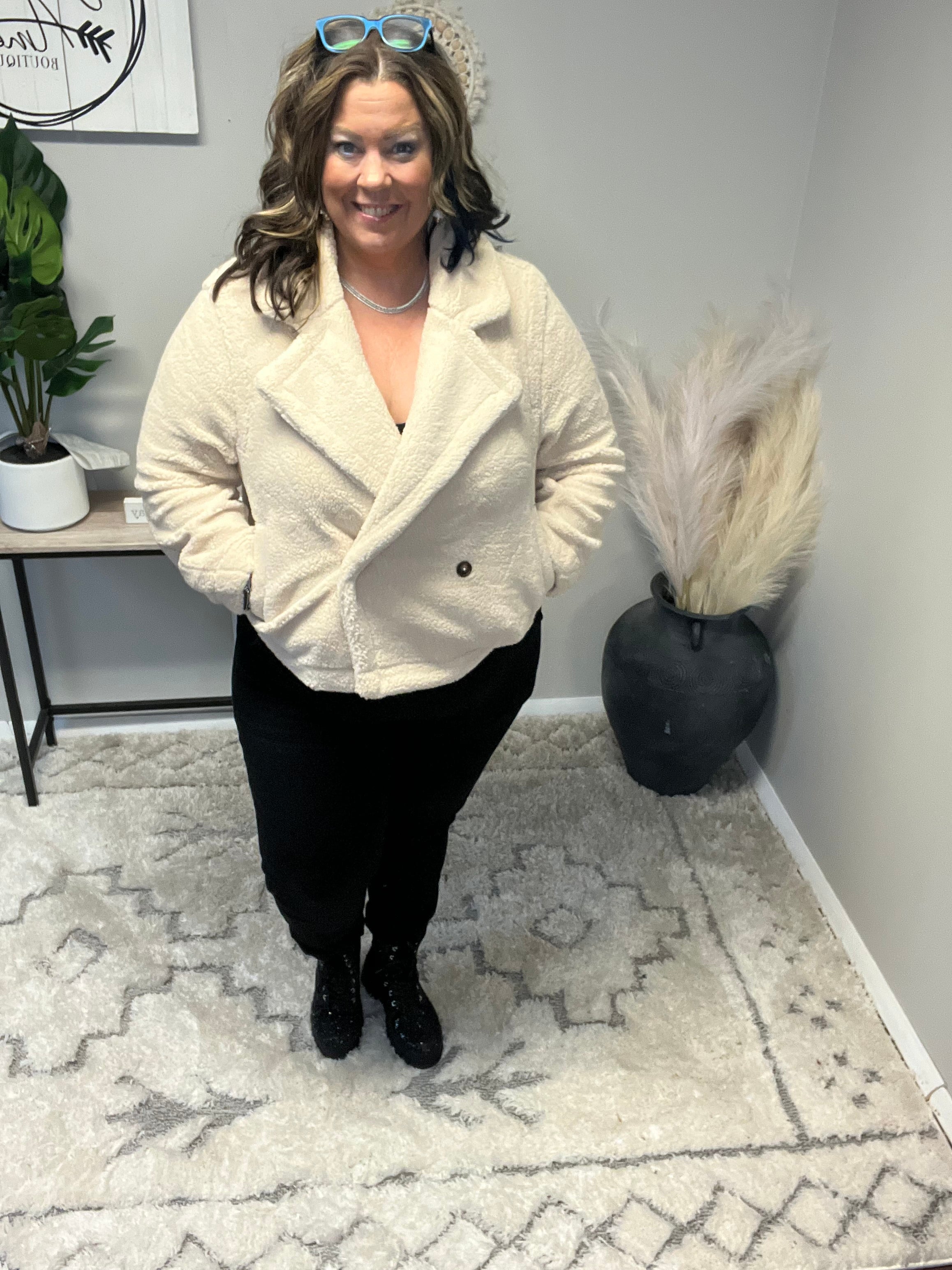 VERY J TEDDY SHERPA COAT