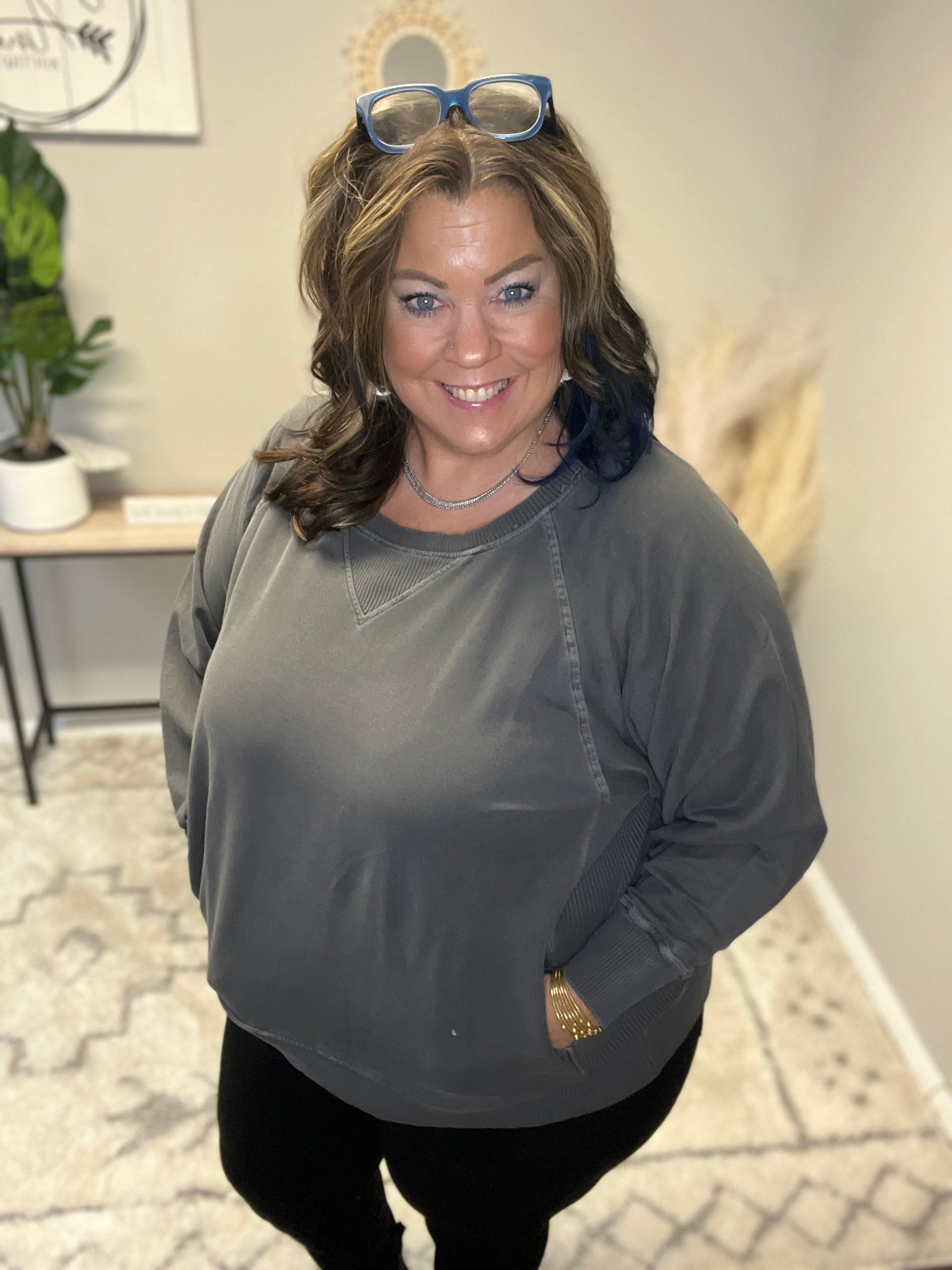 ZENANA CURVY FRENCH TERRY