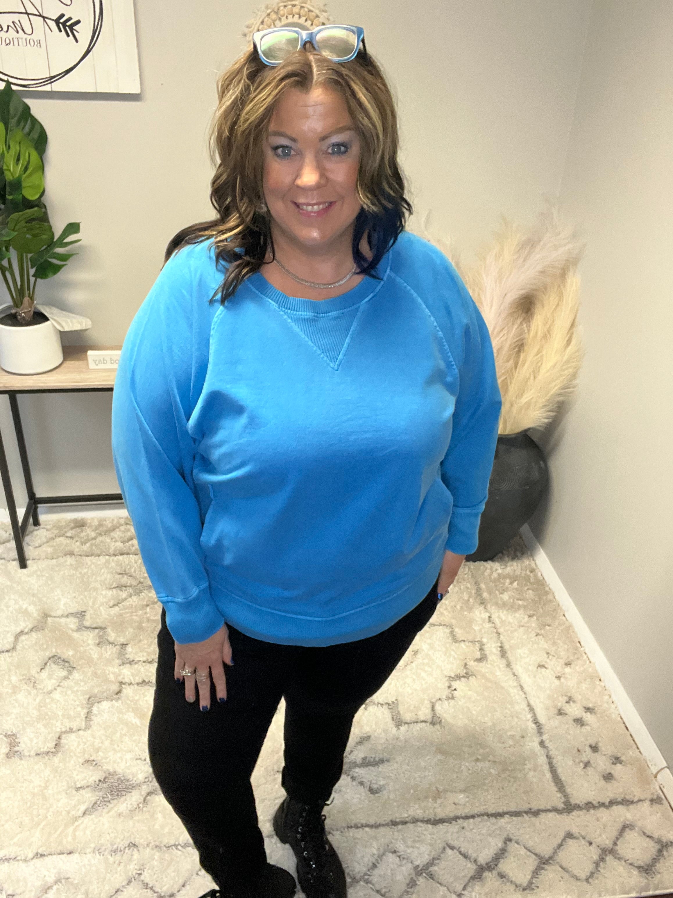 ZENANA CURVY FRENCH TERRY