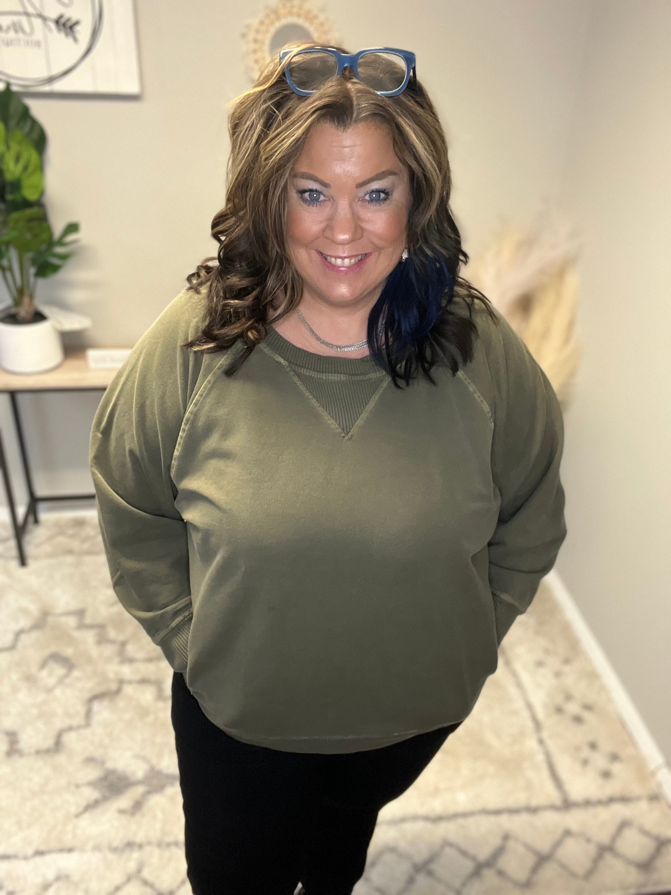 ZENANA CURVY FRENCH TERRY