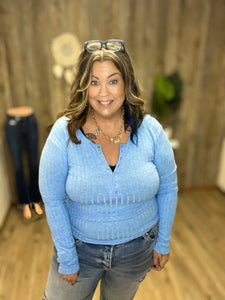 ZENANA RIBBED LONG SLEEVE