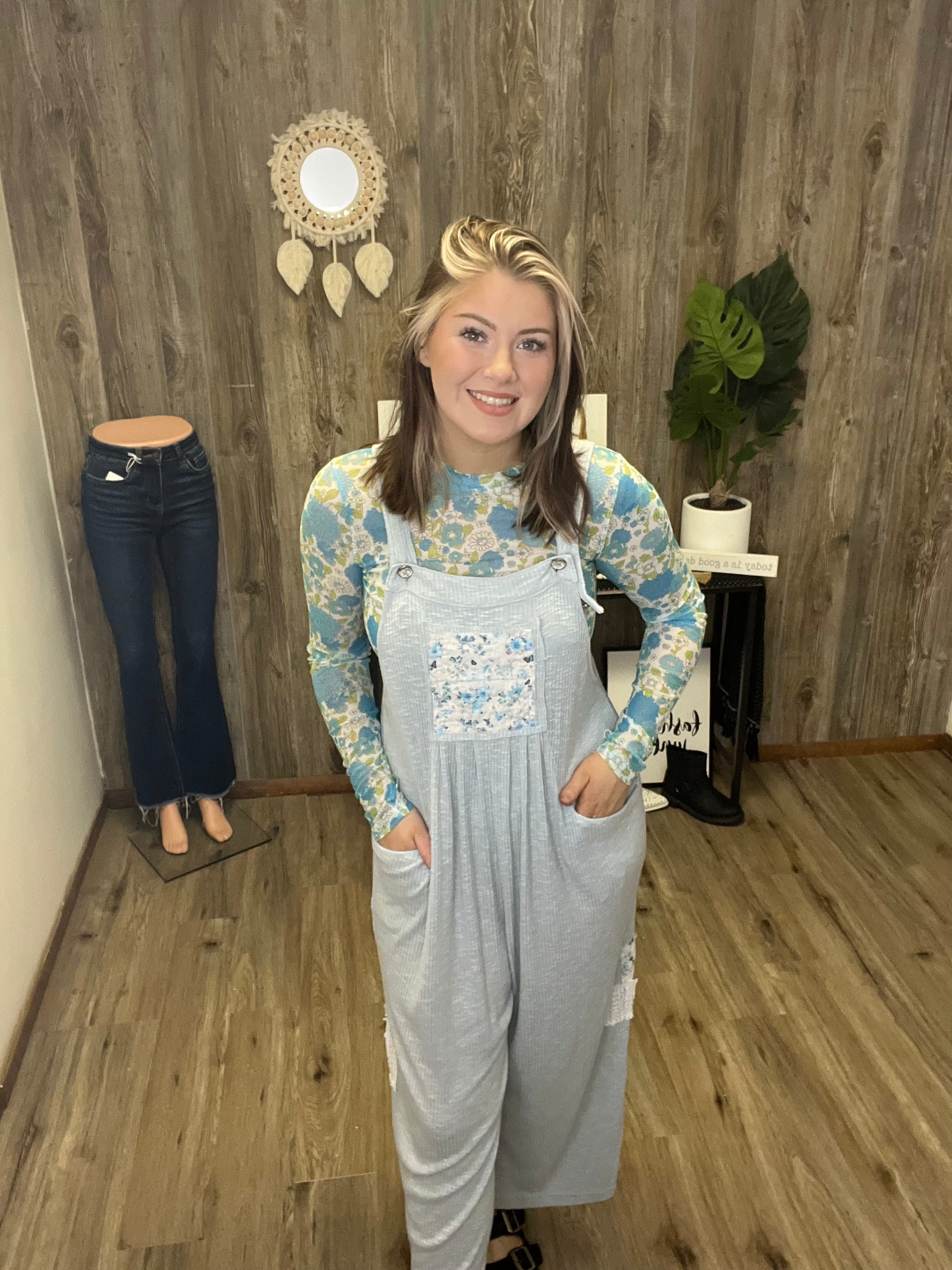 POL PATCHWORK JUMPSUIT