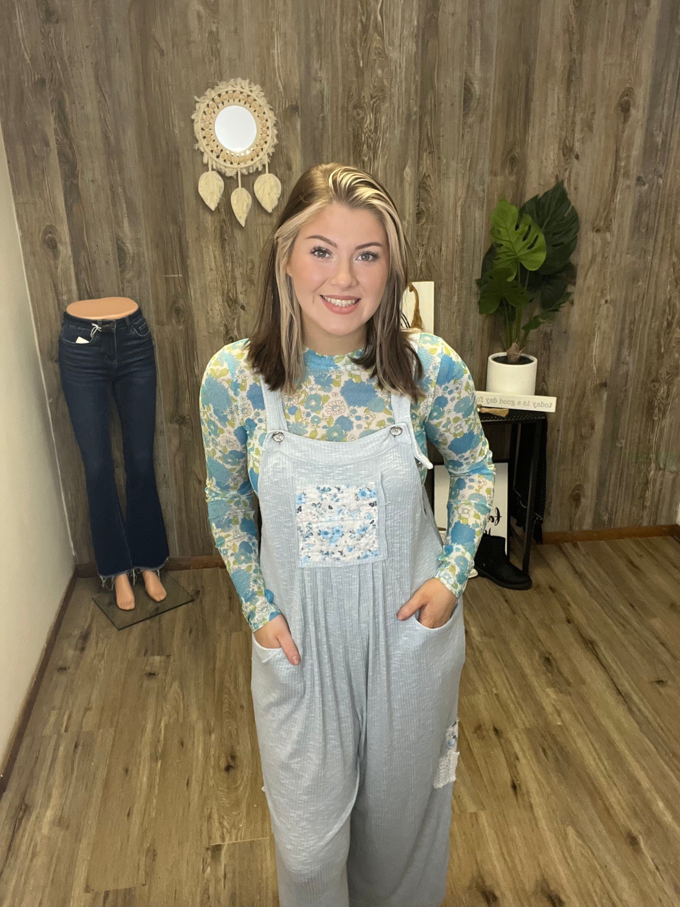POL PATCHWORK JUMPSUIT