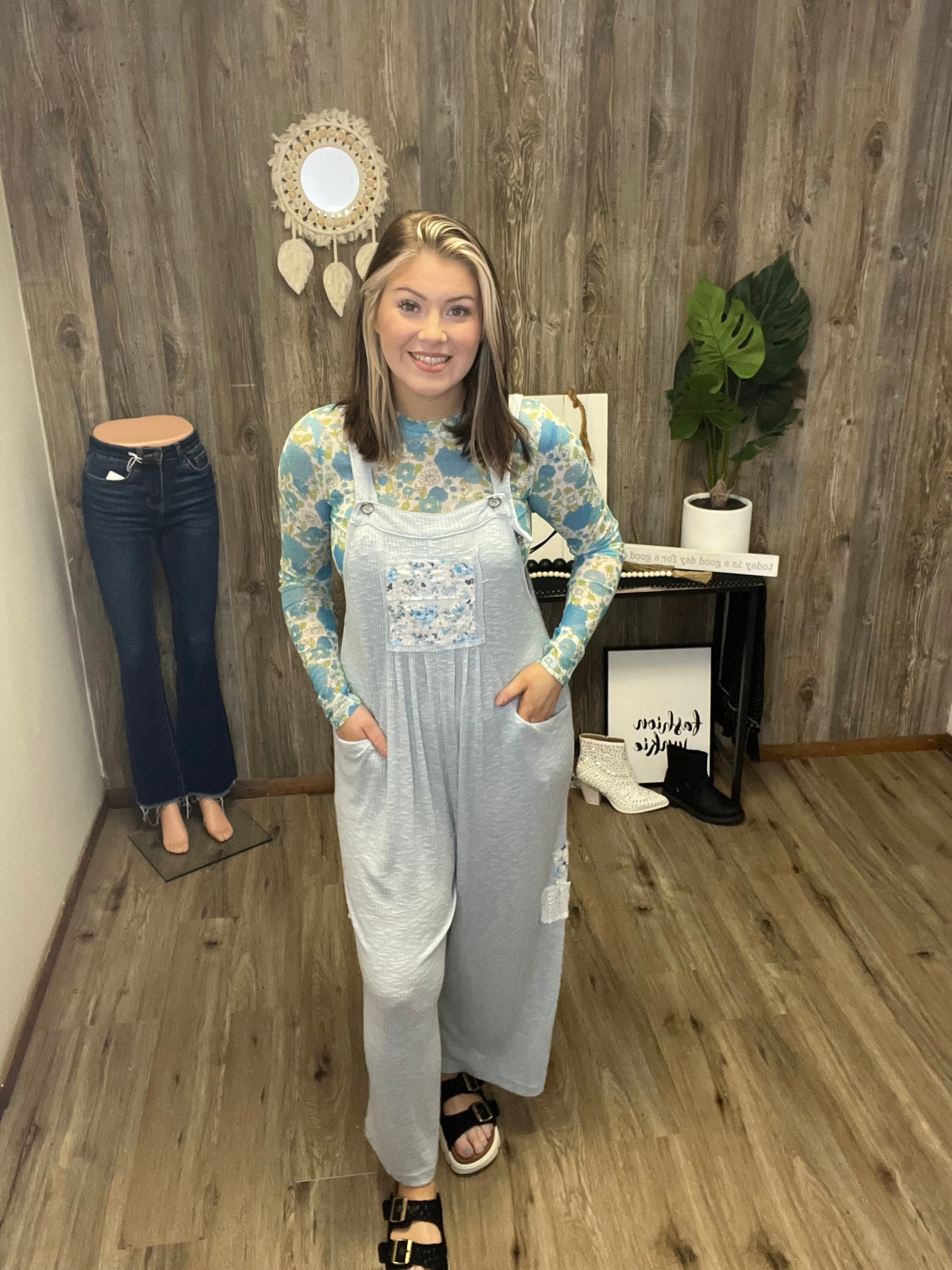 POL PATCHWORK JUMPSUIT