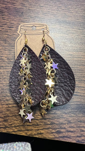 BROWN LEATHER WITH STARS