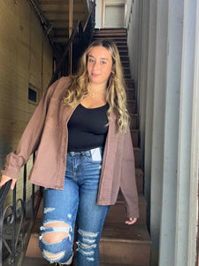 BRIANNE BUTTON UP SHACKET