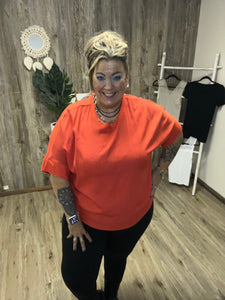 COZY BURNT DOLMAN SLEEVE