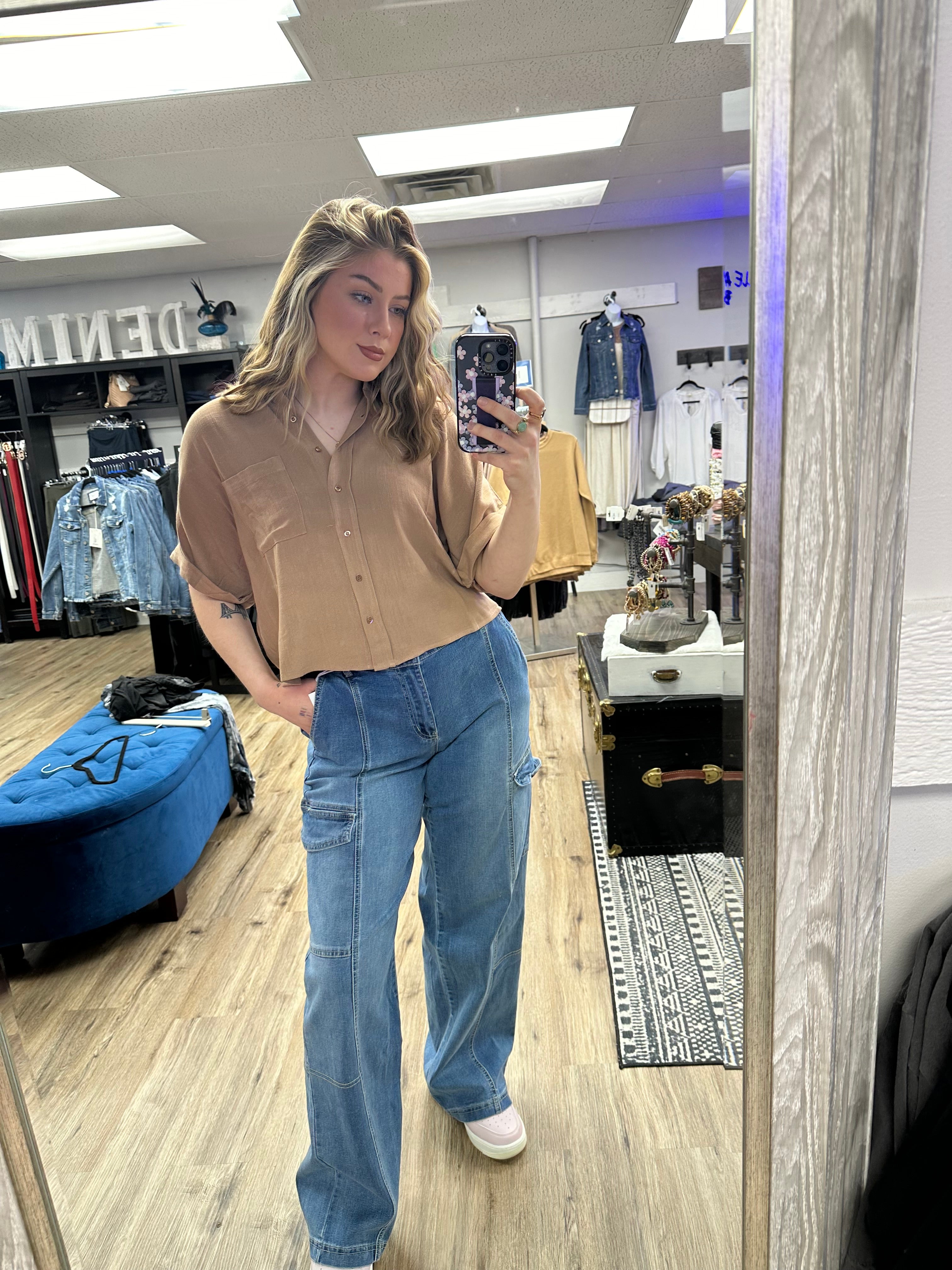 KEEP IT CASUAL LINEN BUTTON UP