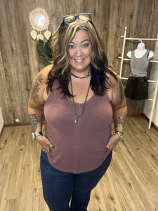 FLOWY FOREVERMORE VNECK TANK