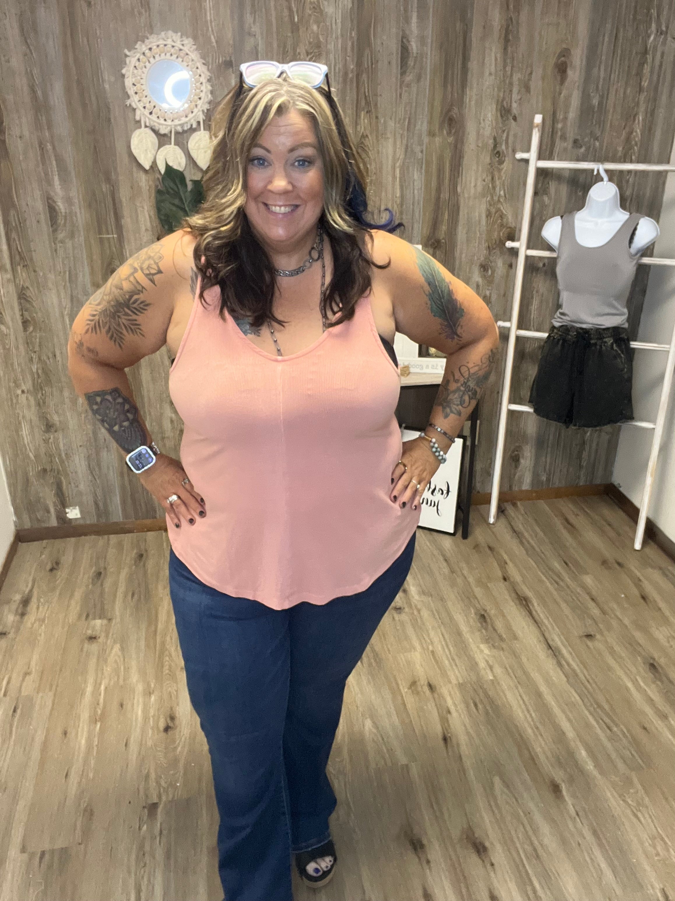 FLOWY FOREVERMORE VNECK TANK
