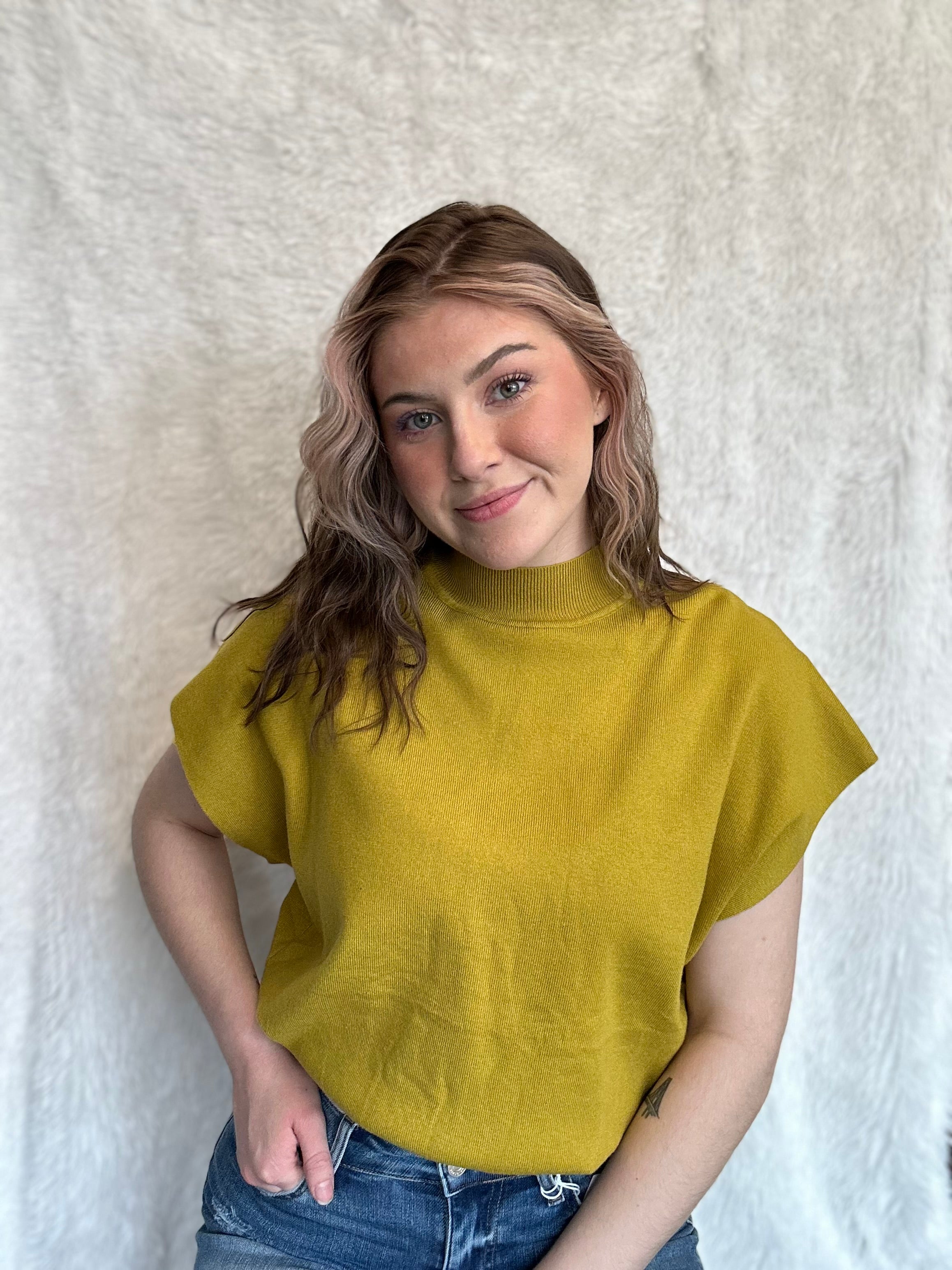 EESOME MOCK NECK SWEATER