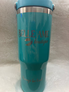 BELLE AME FLIP TOP CUPS WITH LID AND STRAW