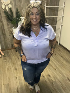 ANDREE SOLID VNECK