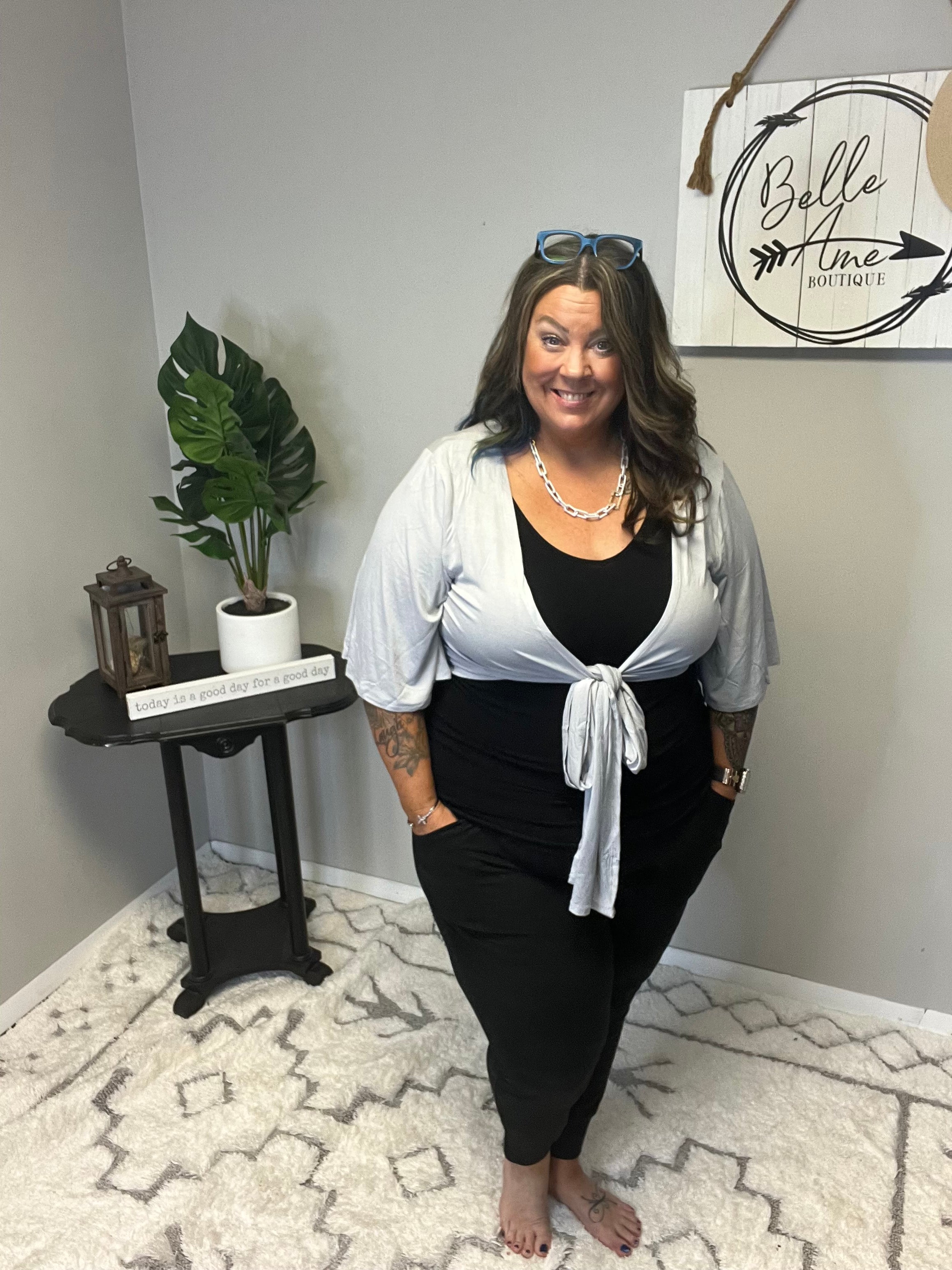 ZENANA TIE CARDI