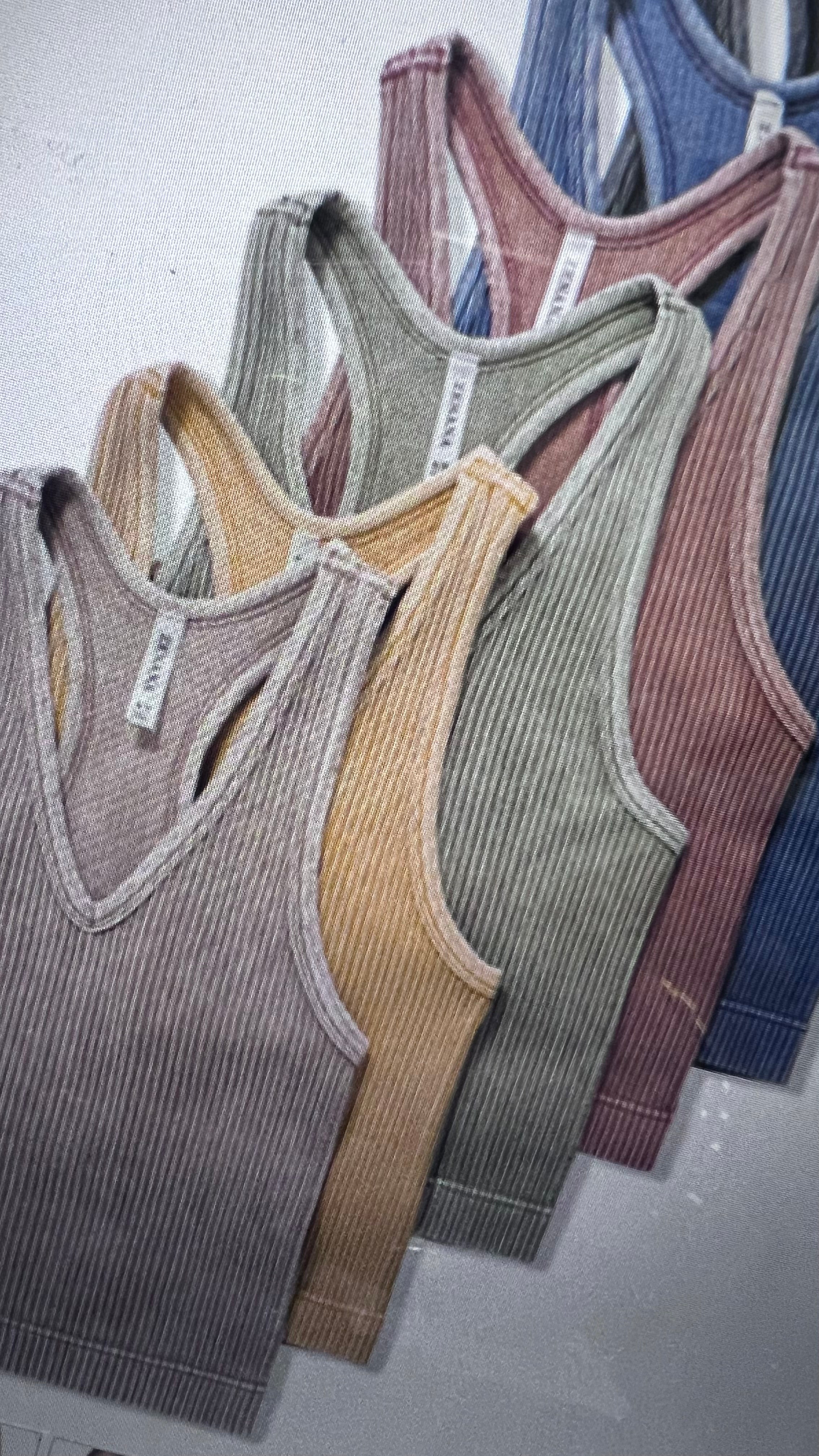 ZENANA WASHED RIBBED TOP