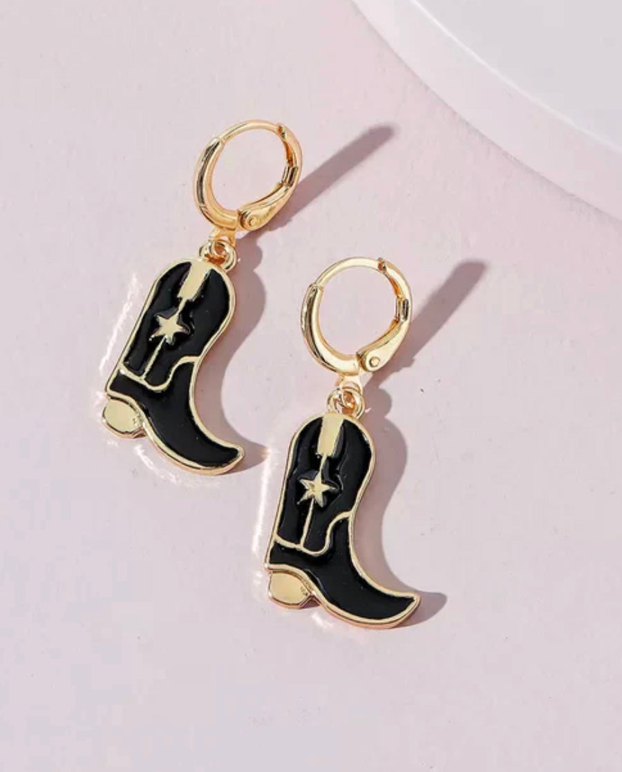 BOOT DANGLE EARRING