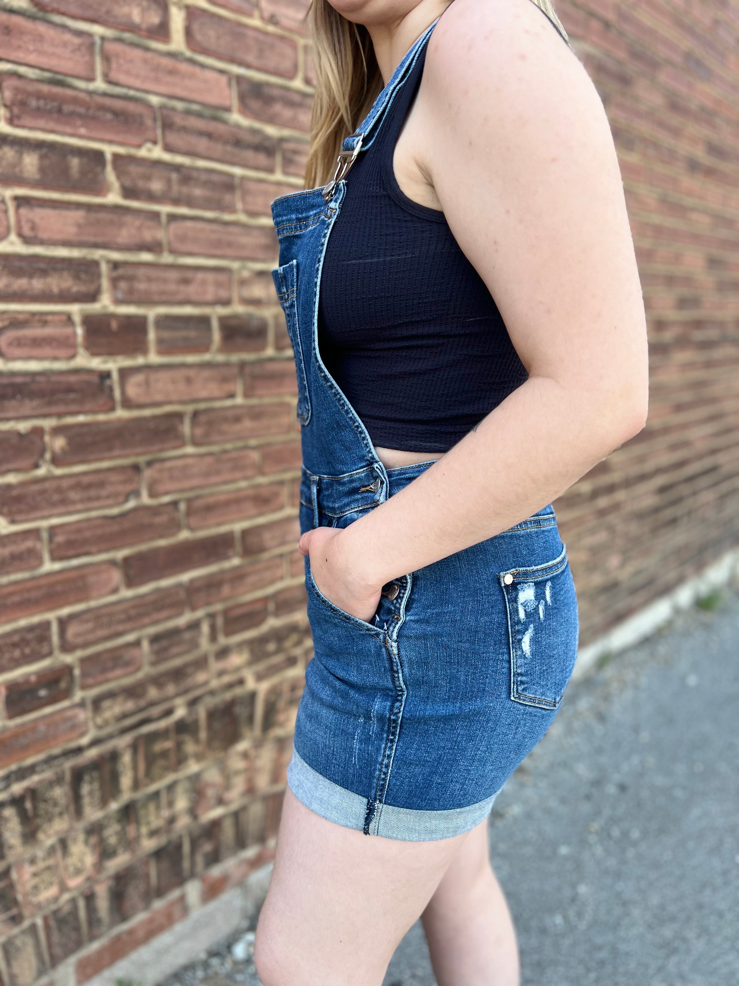 JUDY BLUE JALISSA CUFF OVERALL