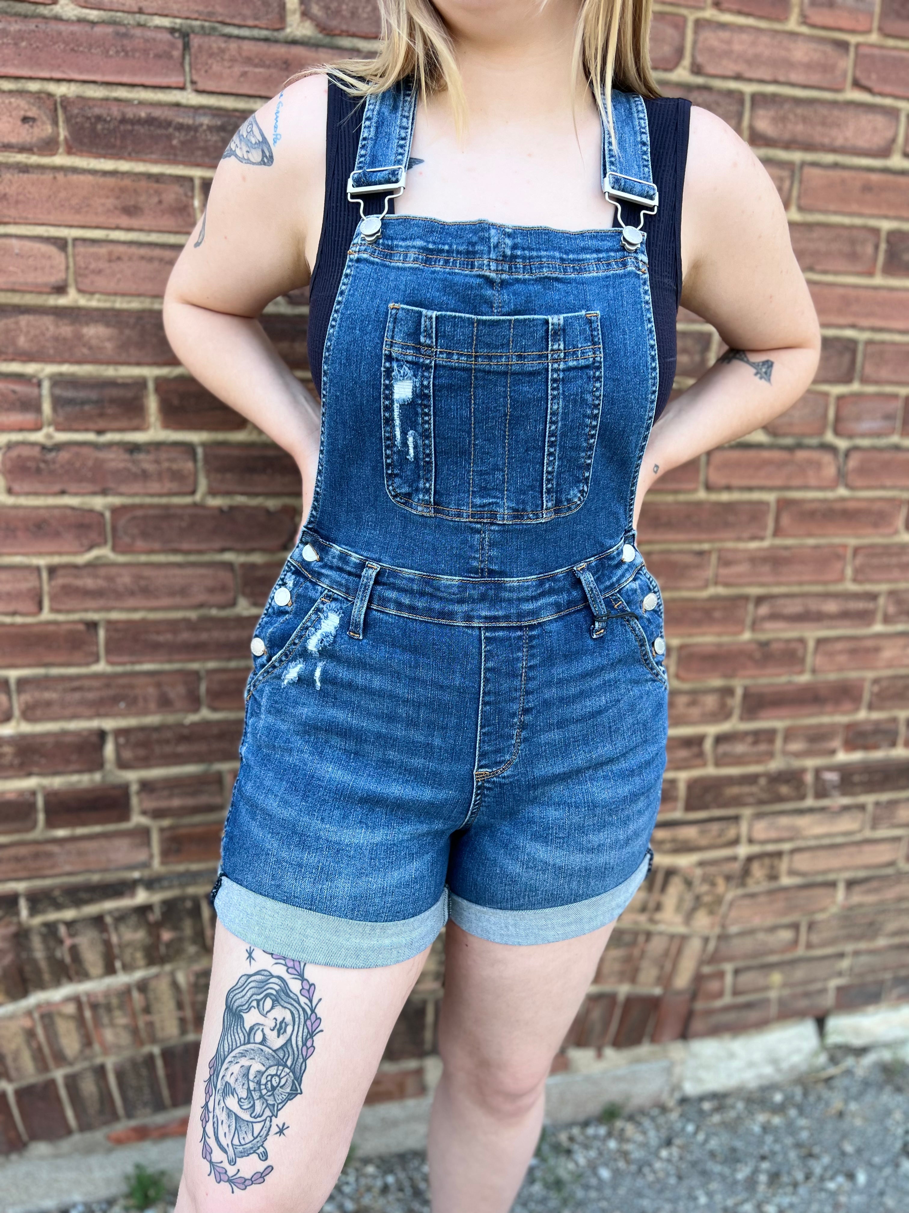 JUDY BLUE JALISSA CUFF OVERALL