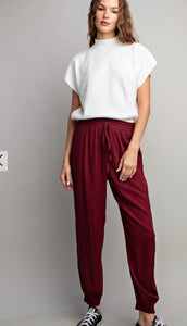 EESOME WOVEN DRAWSTRING JOGGERS