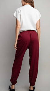 EESOME WOVEN DRAWSTRING JOGGERS