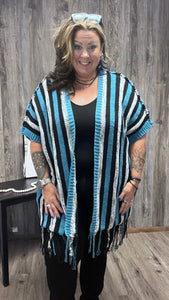 POL SWEATER STRIPED CARDIGAN