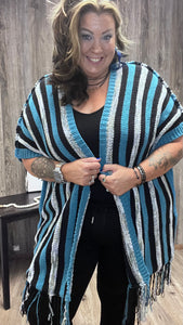 POL SWEATER STRIPED CARDIGAN