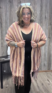 POL SWEATER STRIPED CARDIGAN