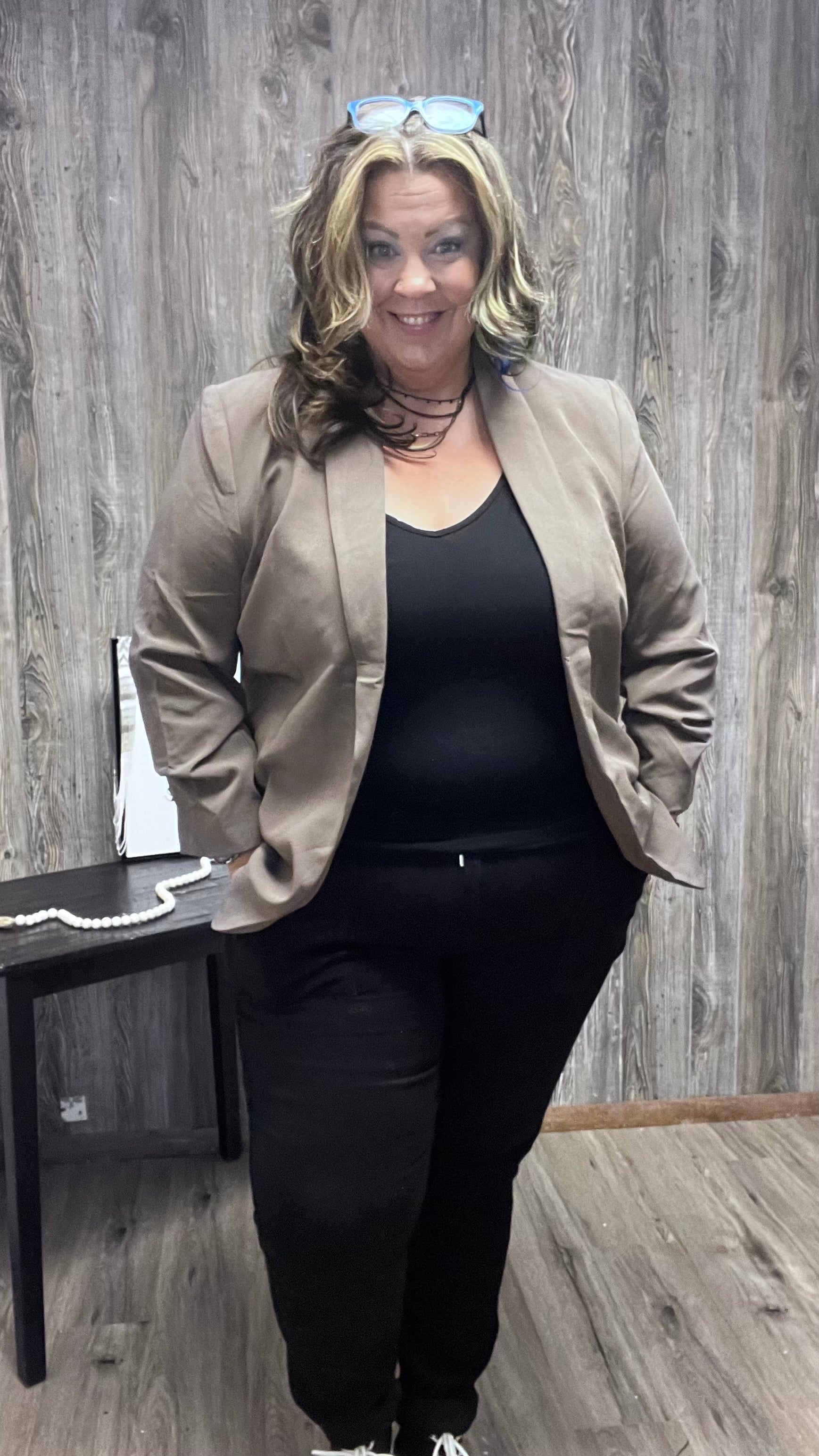 EESOME SHAWL LAPEL BLAZER