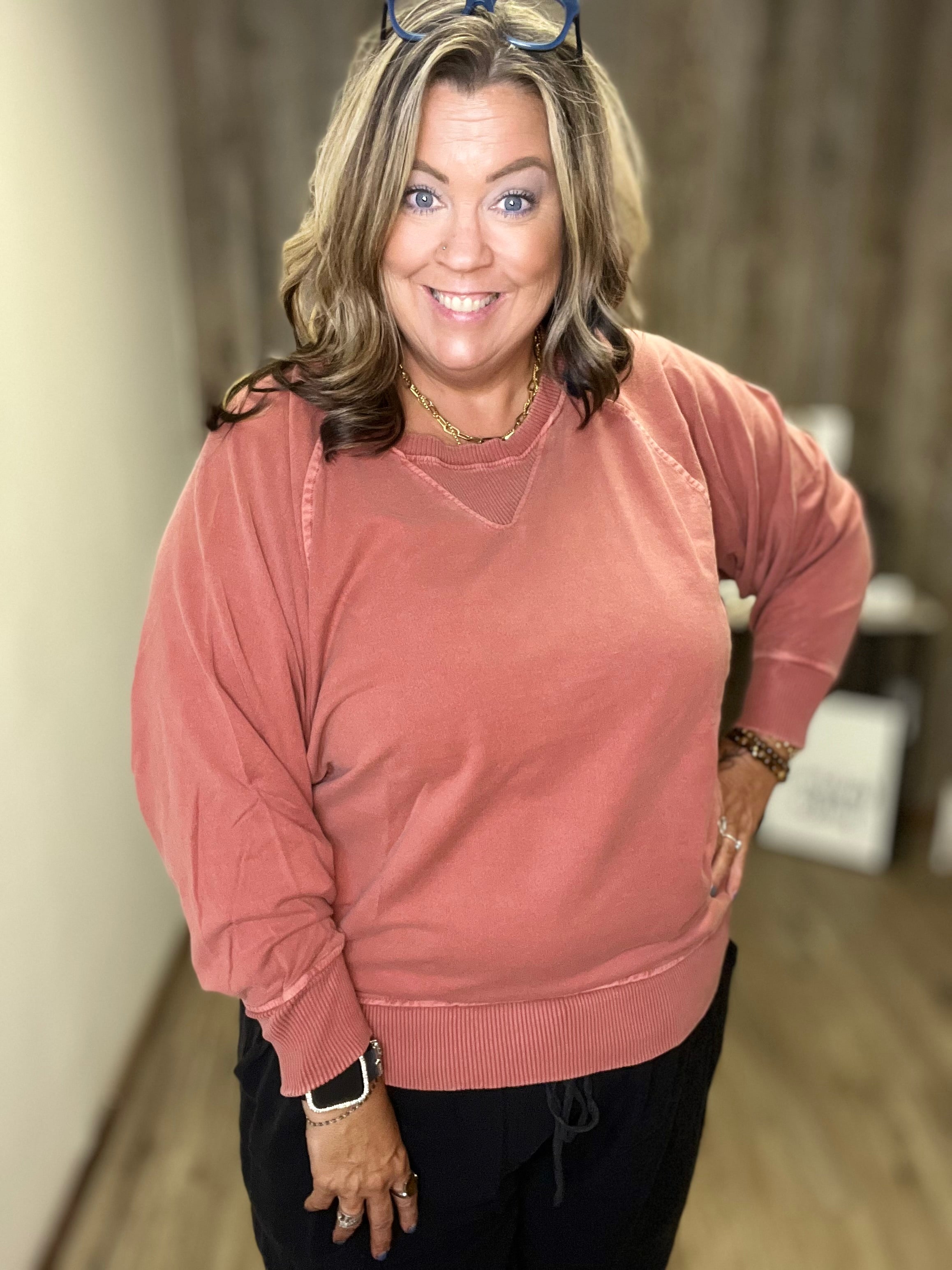 ZENANA CURVY FRENCH TERRY