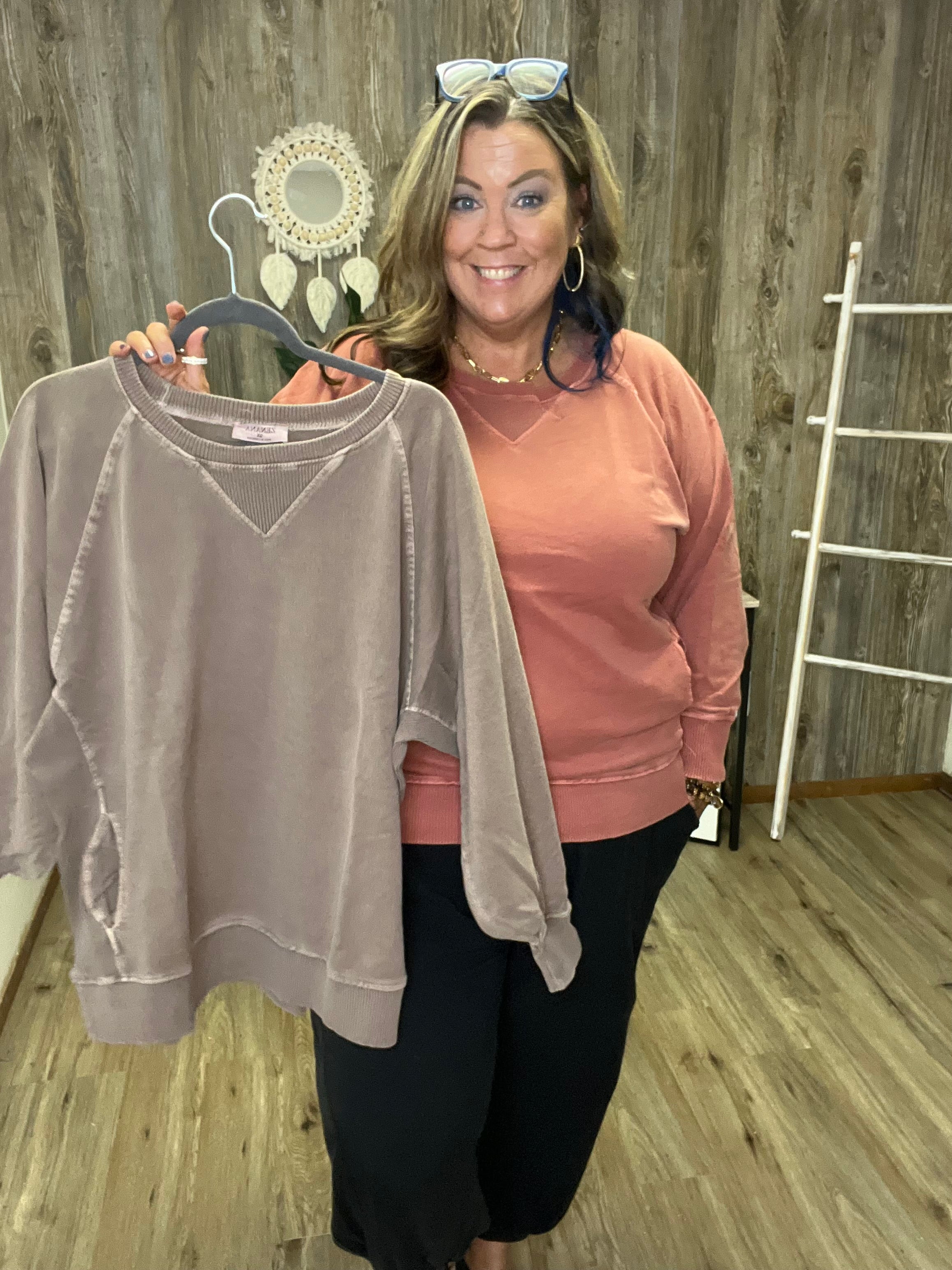 ZENANA CURVY FRENCH TERRY