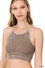 ZENANA RIBBED CROP TOP