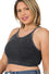 ZENANA RIBBED CROP TOP