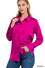 ZENANA SATIN BUTTON FRONT BLOUSE