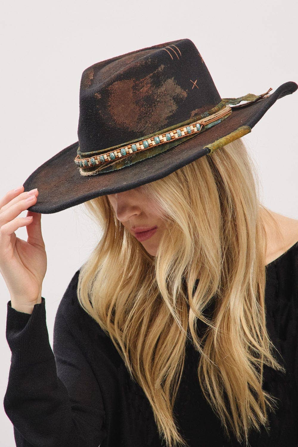 Patrice 2 in 1 Rustic Cowgirl/Fedora Hat