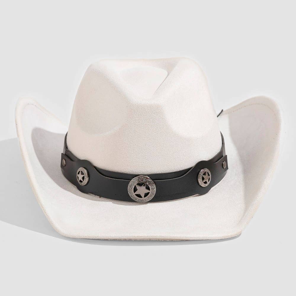 Engraved Western Stars Strap Western Cowboy Hat
