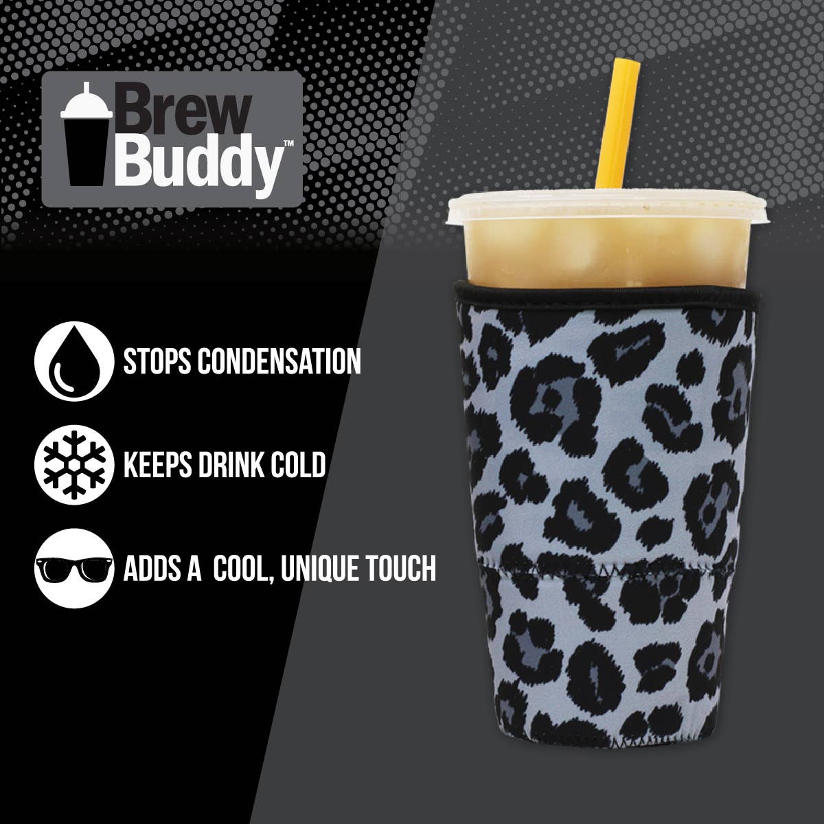 Seriously Shea - Brew Buddy Insulated Iced Coffee Sleeve - Peony