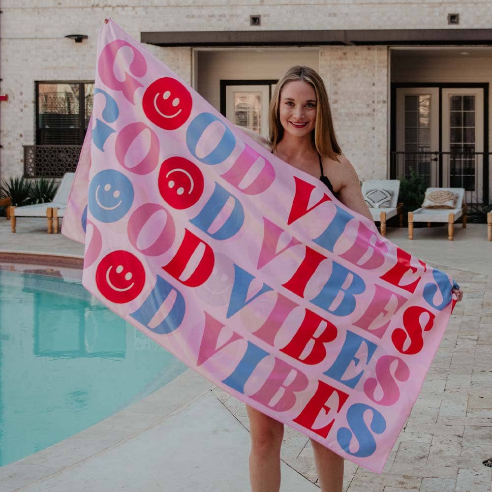 Katydid - Happy Good Vibes Beach Quick Dry Towel