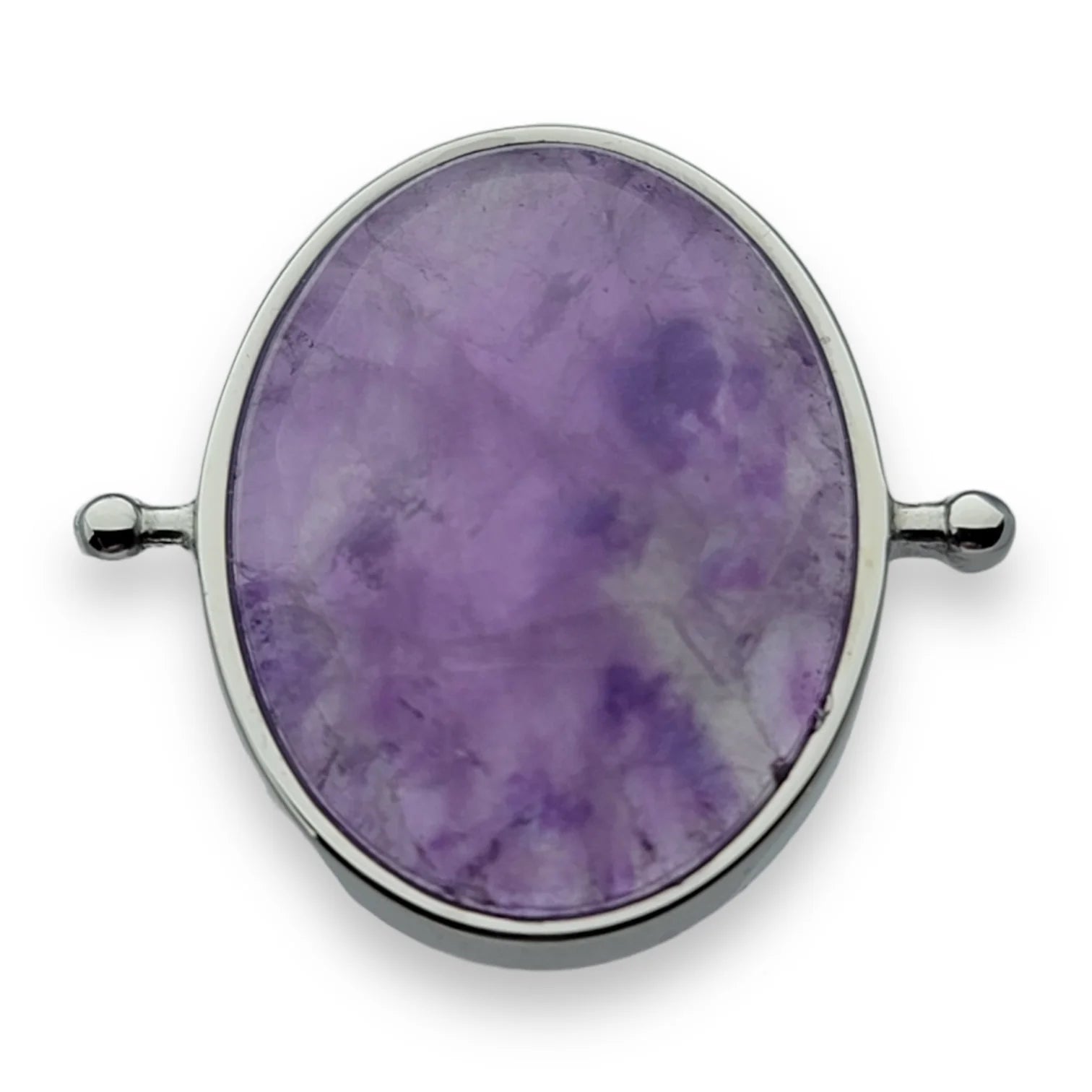 CONQUERing - Oval Silver Amethyst