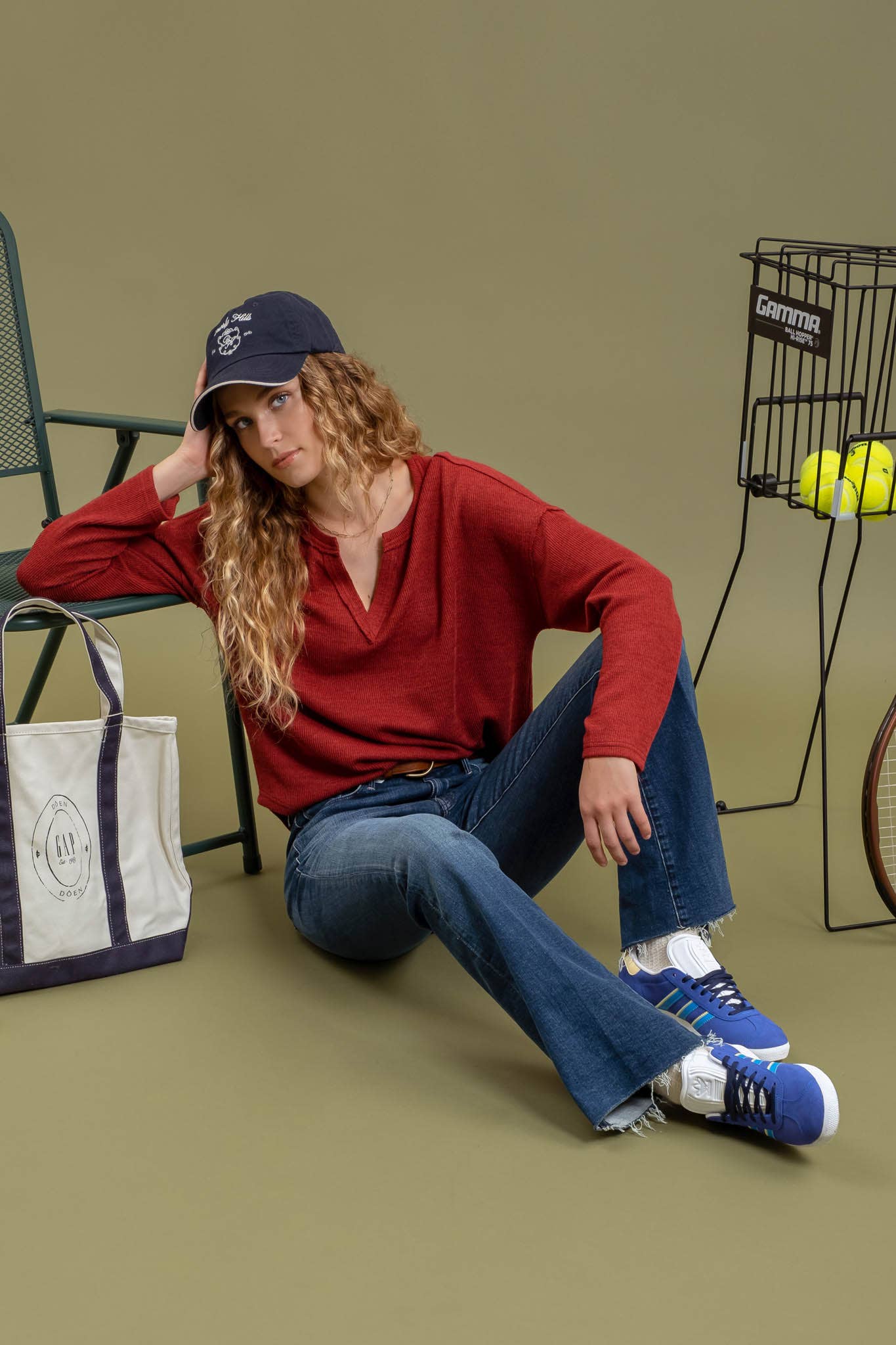 Blu Pepper - SOLID NOTCH NECK KNIT TOP