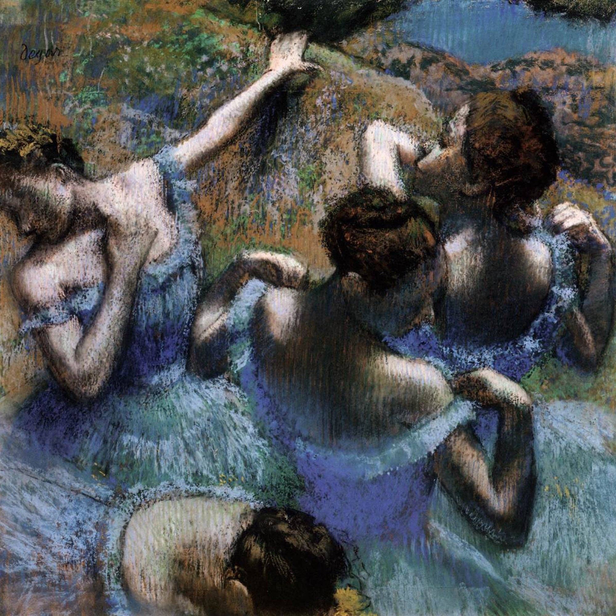CONQUERing - "Dancers in Blue" Mosaic Stone Element