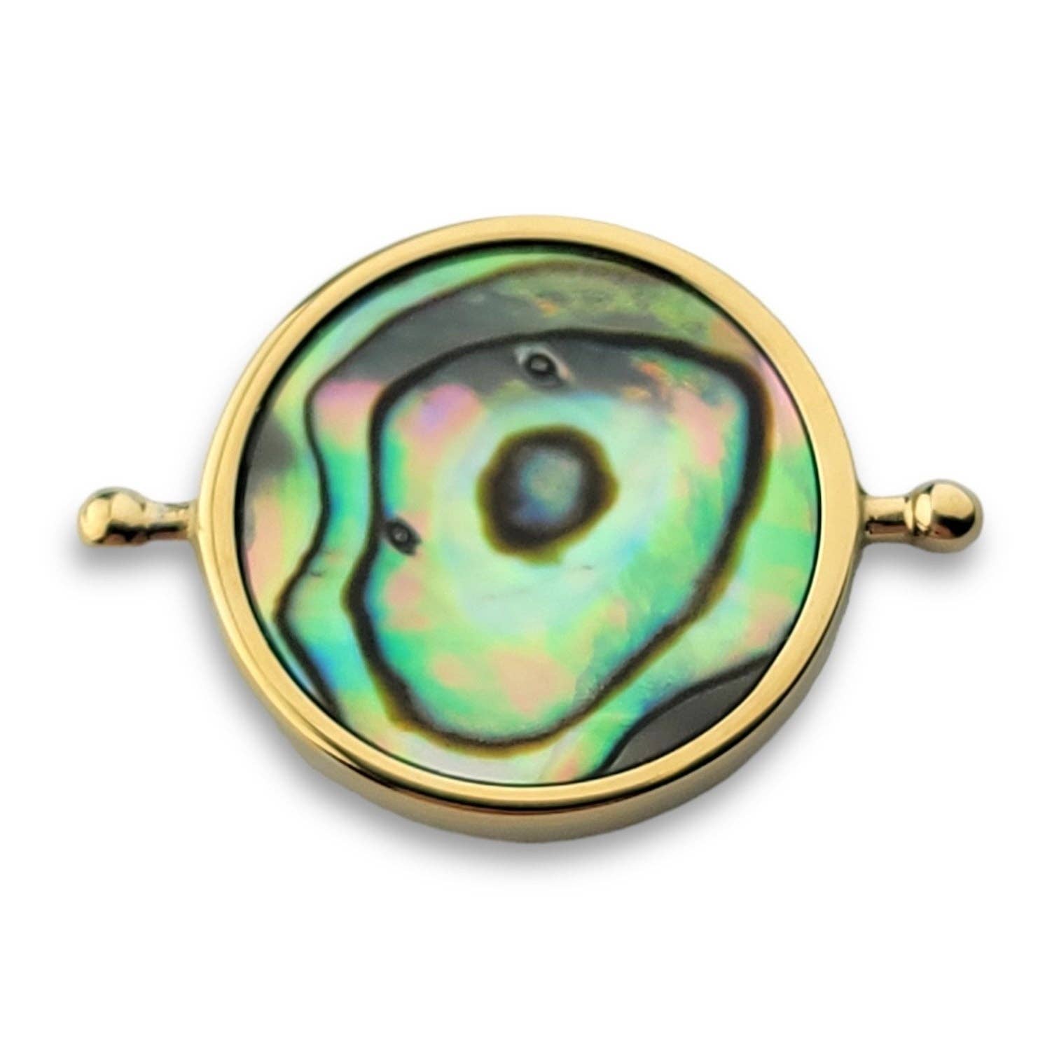 CONQUERing - Abalone Shell Round Crystal Element