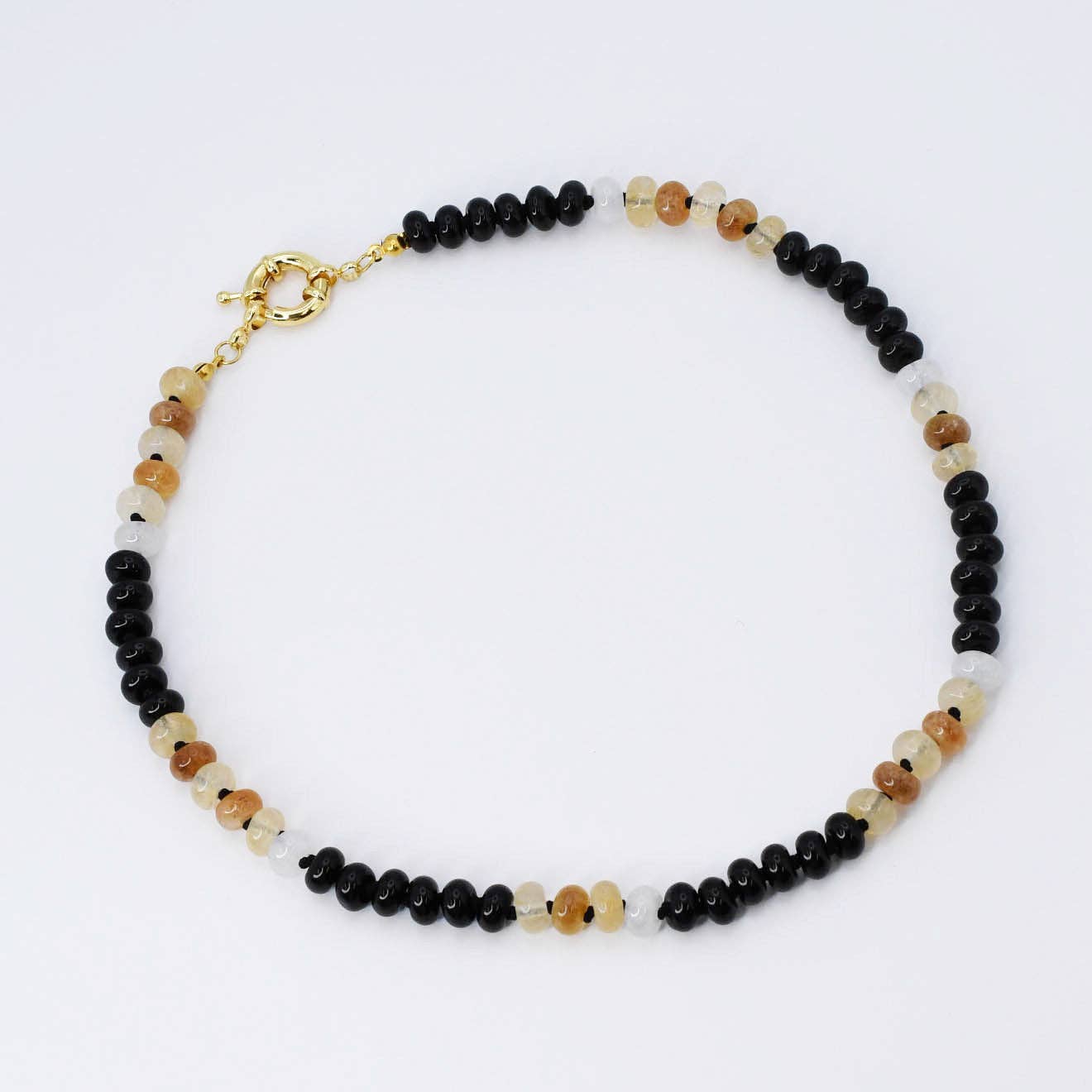 PREORDER Brooke Black and Brown Gemstone