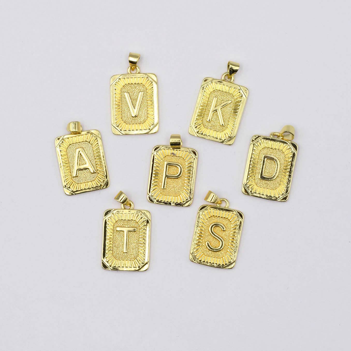 Medallion Initial Charm