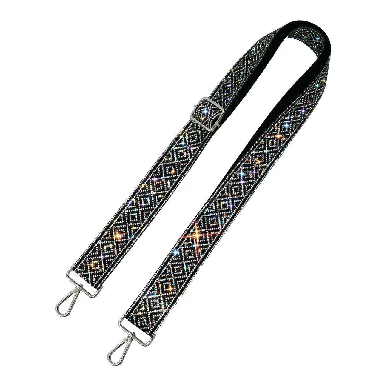 Sparkling Rhinestone Diamond pattern Strap