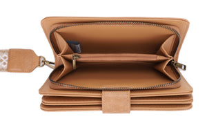 Dolly Western Women's Wallet with Boho Wristlet Strap